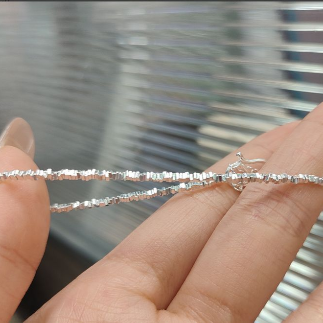 足银手链 足银碎银子盘缠手链