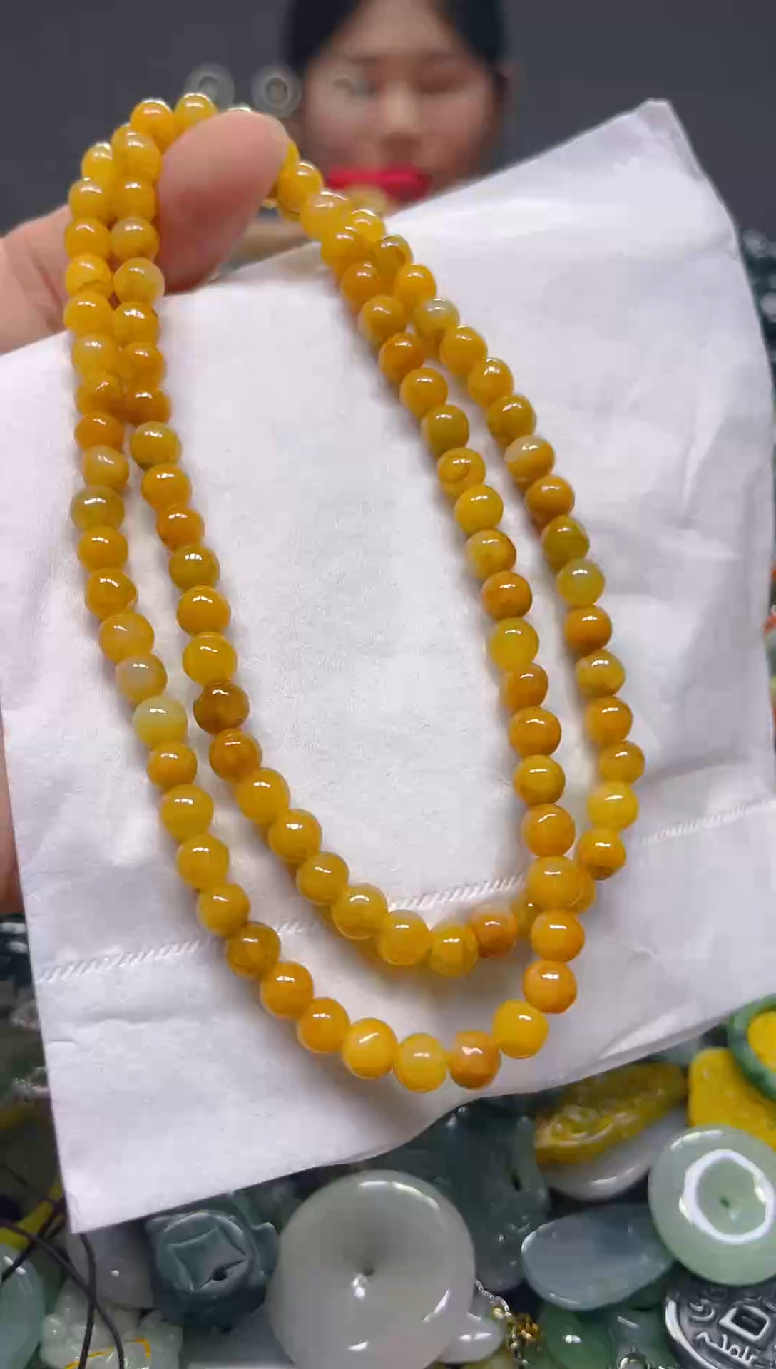 翡翠未镶嵌颈饰5mm/M/翡翠A货,1件也是批发价