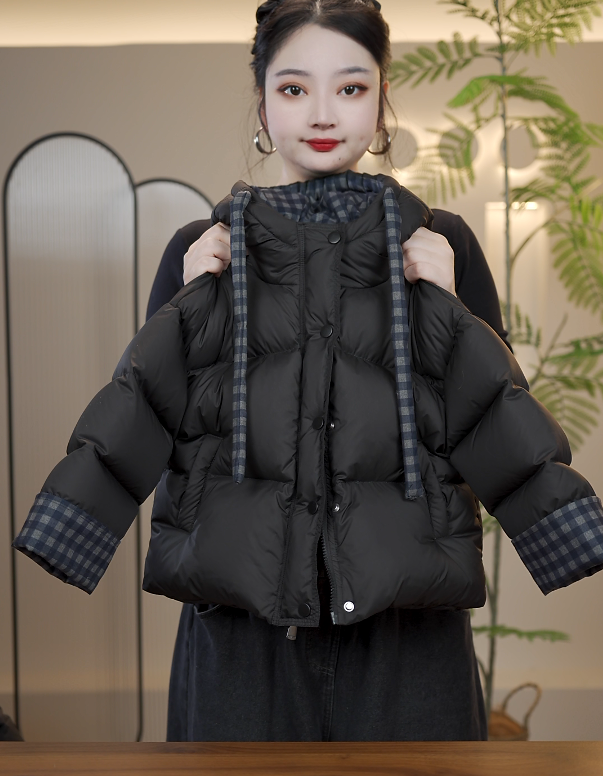 【小板栗】【现货】冬装韩版极寒系列双倍充绒白鸭绒羽绒服韩版8023