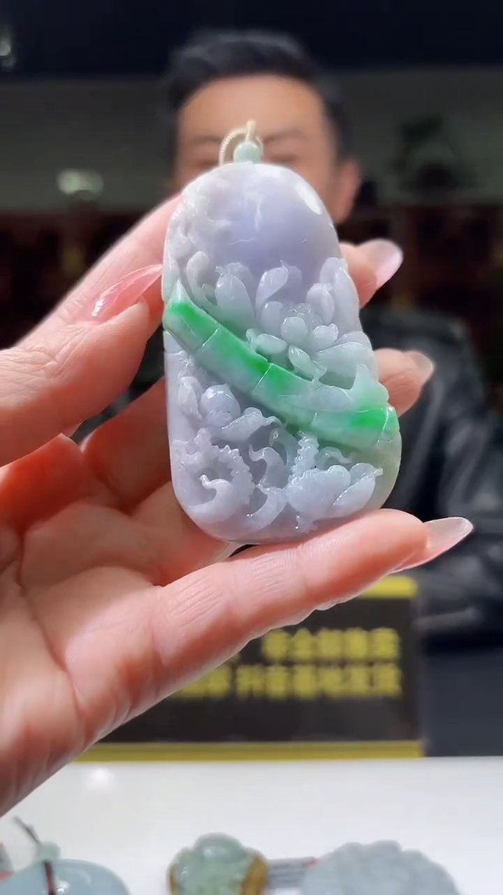 【闪购商品】定制翡翠未镶嵌D/0225/Y/花