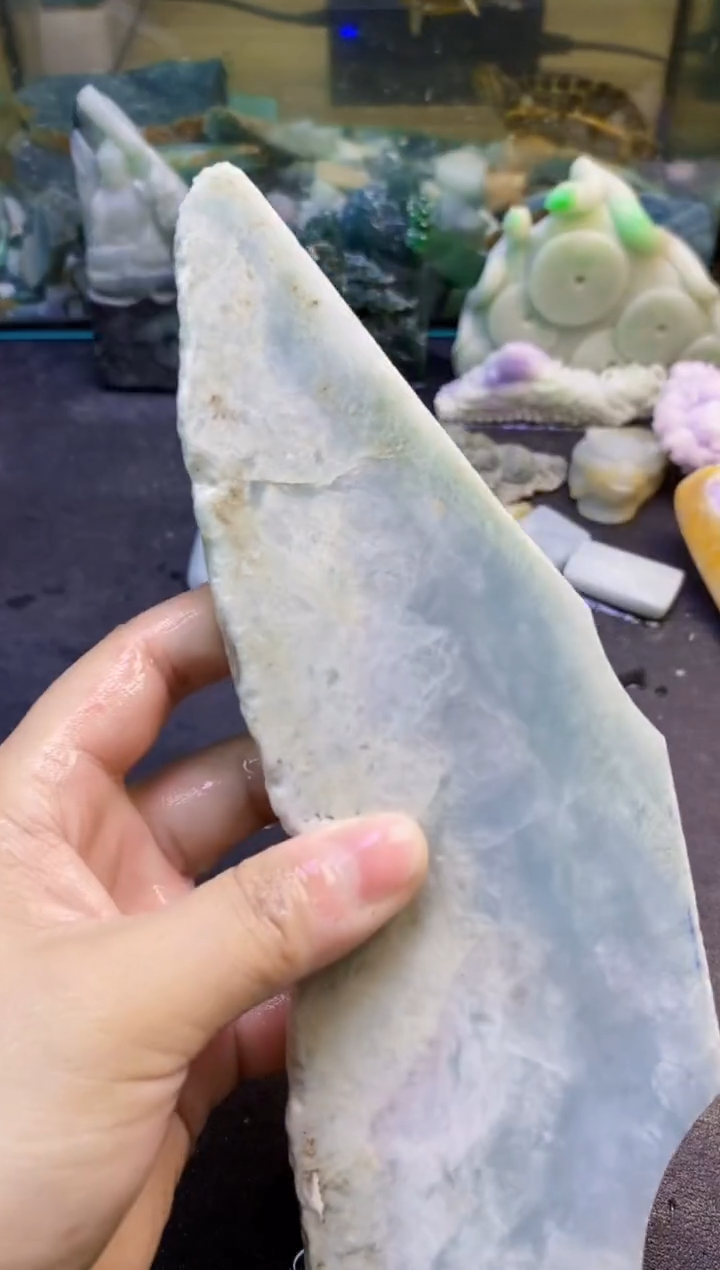 翡翠挂件未镶嵌散**光064