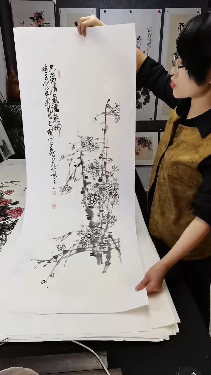 只留清气满乾坤110*35cm