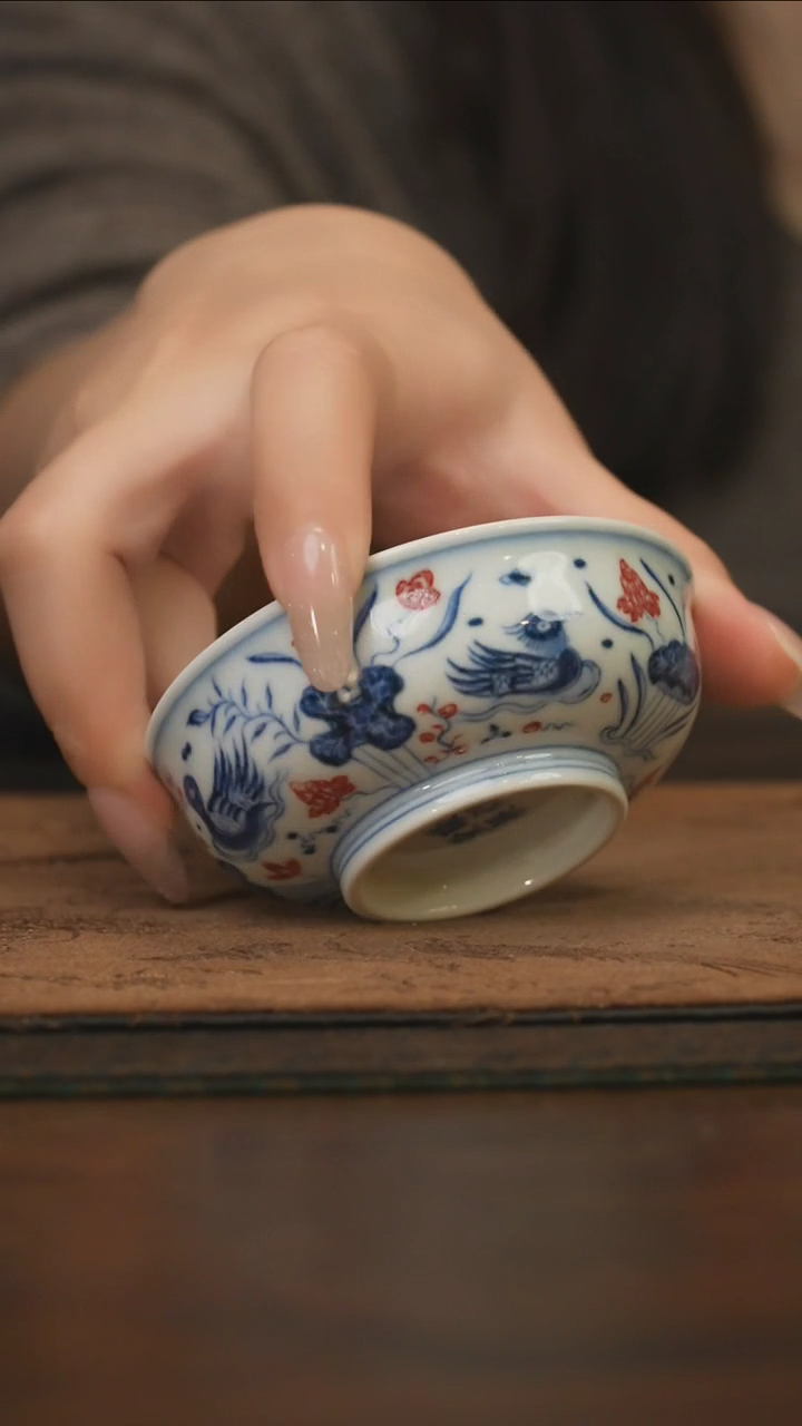 杯柴窑青花破价福利