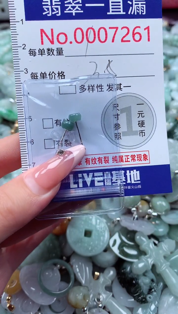 翡翠未镶嵌吊坠(不含链)7261