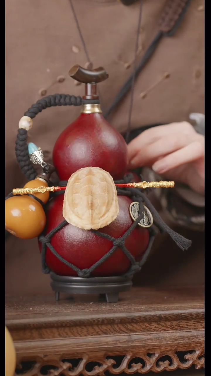 【闪购商品】314号精品天然大漆工艺防渗内胆酒葫芦~