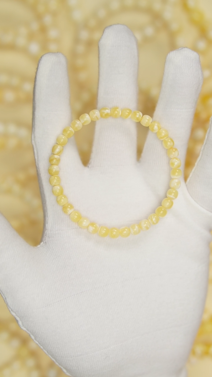 【闪购商品】蜜蜡珠宝奇石未镶嵌约5.5mm+（单件）