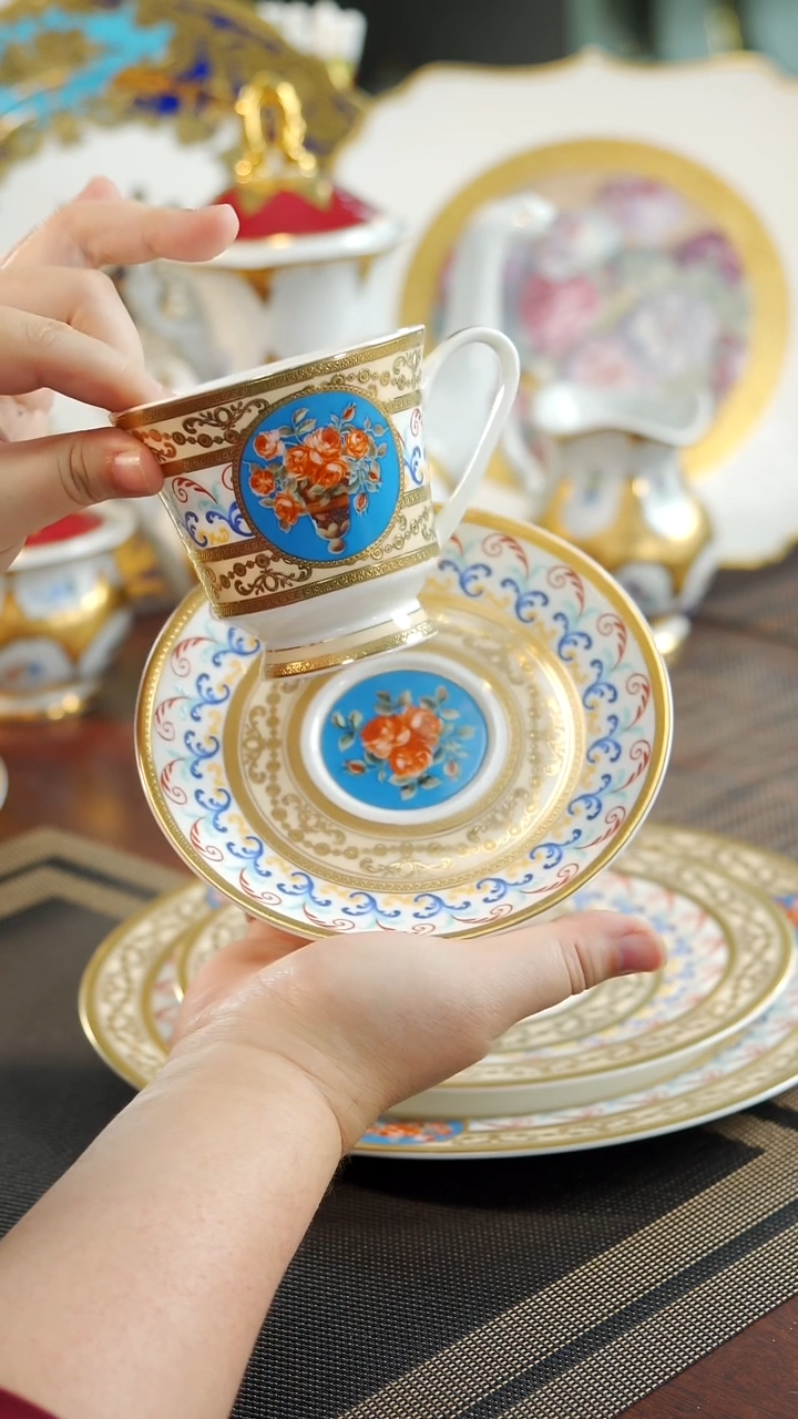 【闪购商品】瓷片240cc咖啡杯碟 福利价