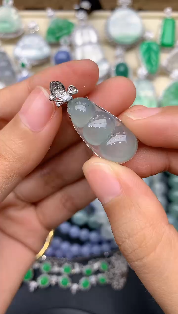 【闪购商品】翡翠颈饰18K金镶嵌166-中国好珍宝