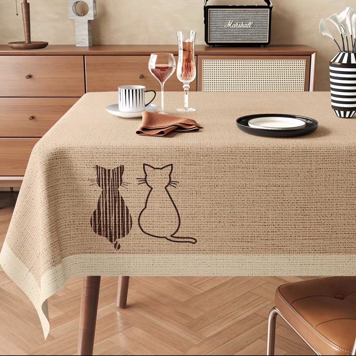 【诧寂风】桌布防水防油免洗防烫餐桌台布2025新款轻奢高级感盖布