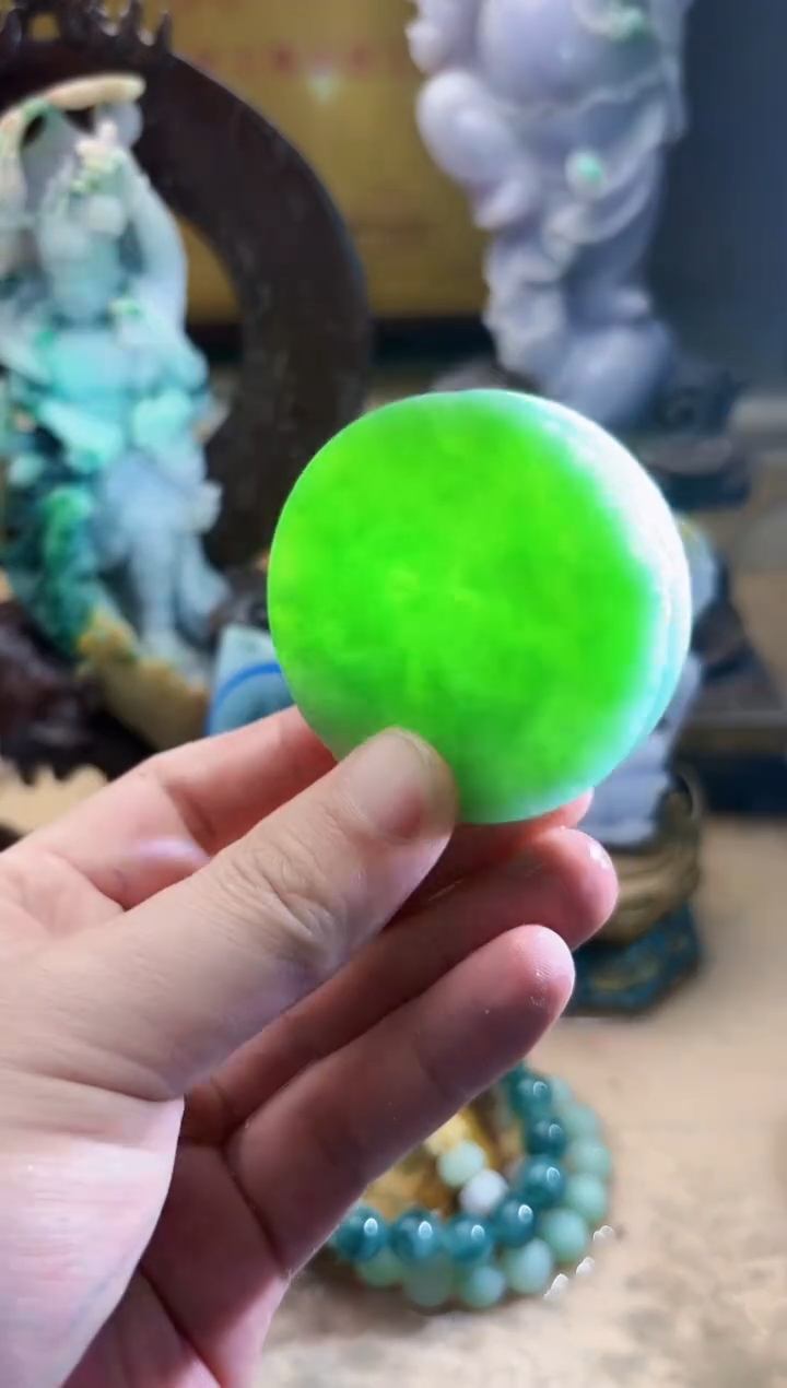 未镶嵌挂件翡翠A货张麦9488