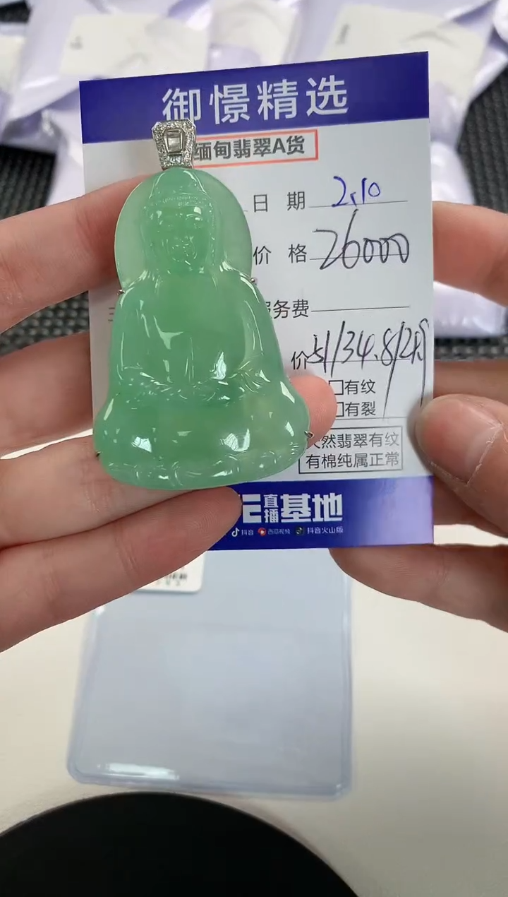 【闪购商品】翡翠颈饰18K金镶嵌106         