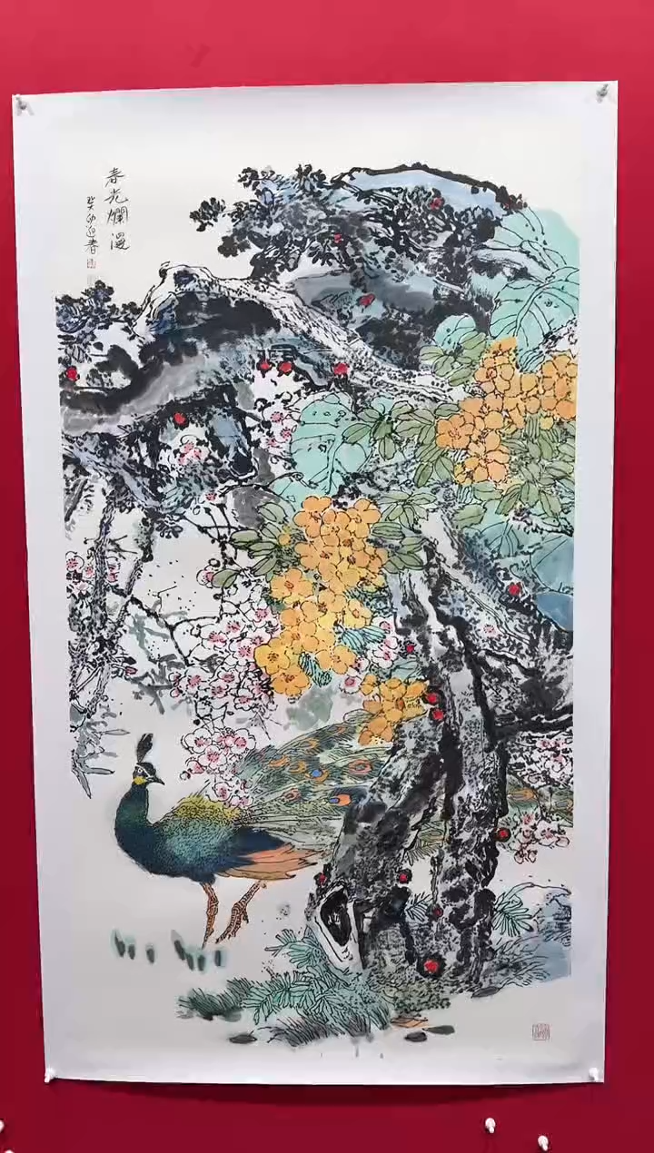 【闪购商品】国画王迎春97*180..........
