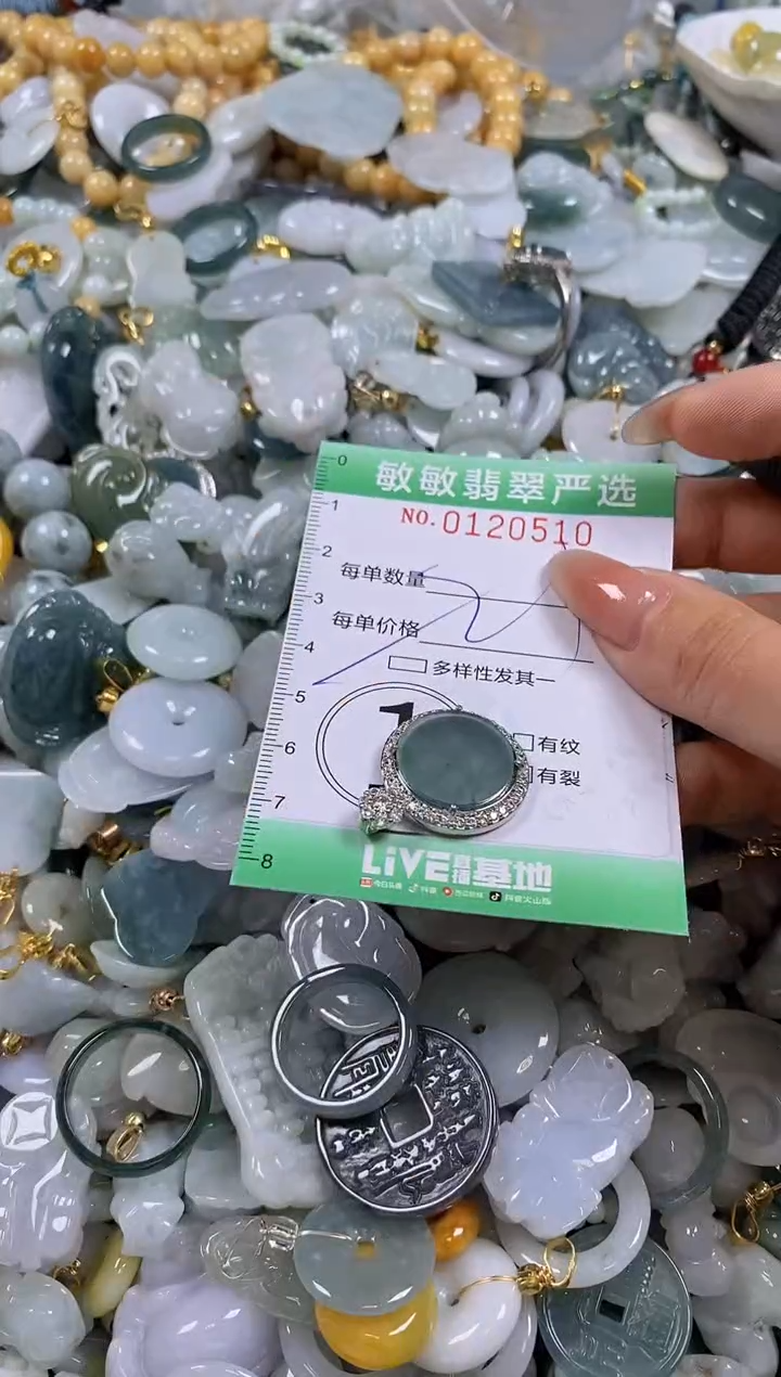 【闪购商品】翡翠颈饰未镶嵌闪购0120510多样性发其一