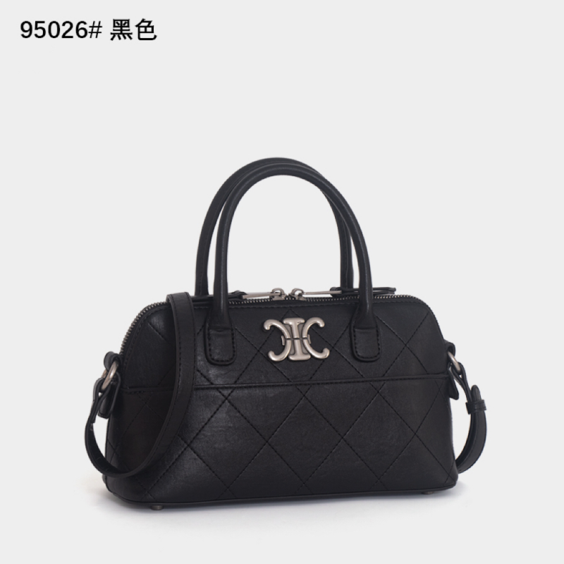 【LULU】ZT-95026-黑色RAIN.CUN气质时尚百搭简约斜跨轻奢女包