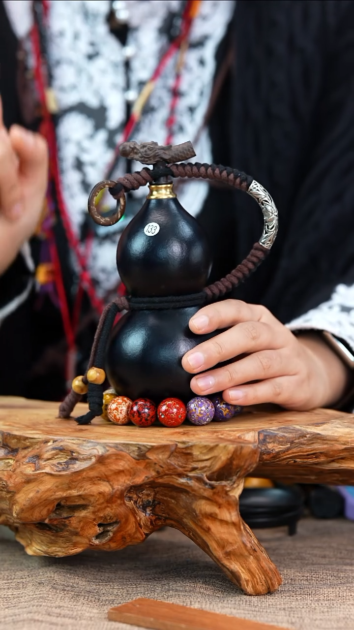 【闪购商品】133—光岳葫天然大漆酒葫芦不含漆珠