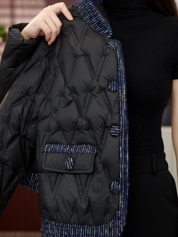 【甄选大朵鸭绒】2025杭州原版正品保暖高级感羽绒服E-5121