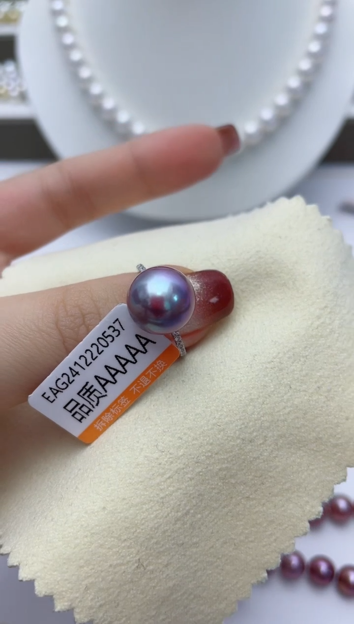 【闪购商品】淡水珍珠戒指银S925镶嵌W15