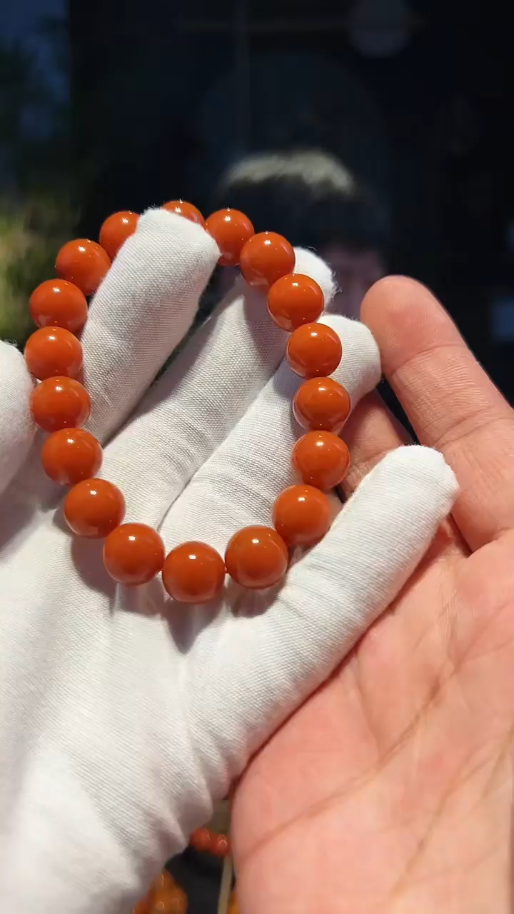 【闪购商品】南红玛瑙手串未镶嵌11+柿子黄