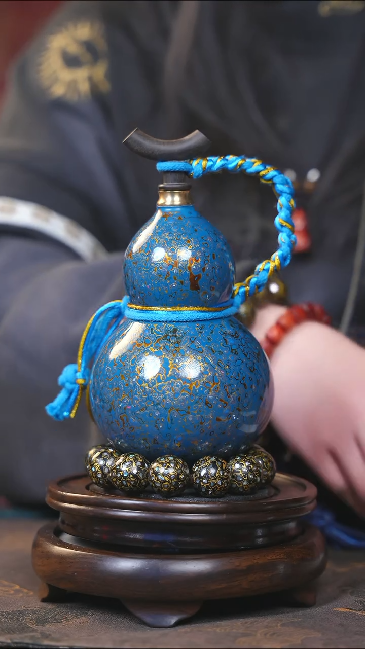 【闪购商品】YF237漆艺酒葫芦不包手串及旋转底座