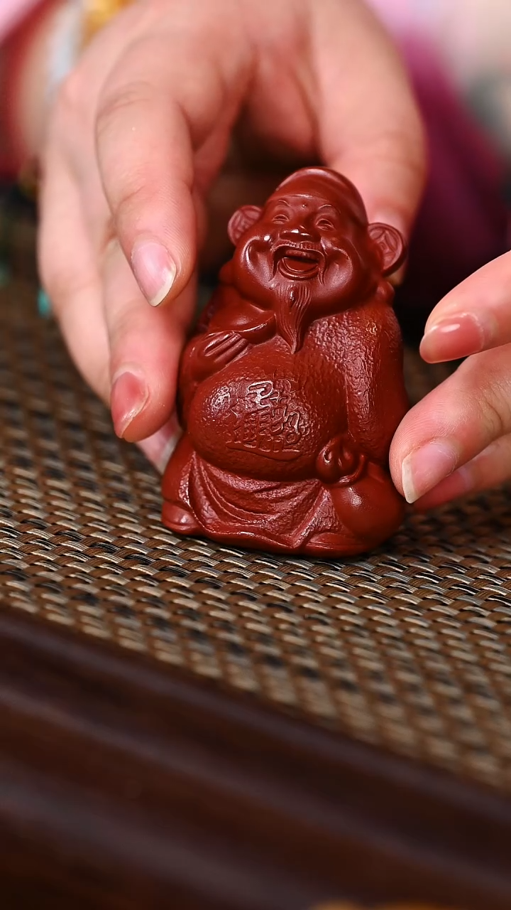 【闪购商品】紫砂茶壶YZZS15587财神红大
