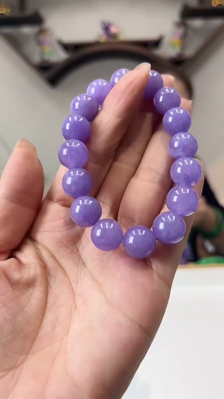 【闪购商品】砖雕闪54 紫罗兰手串