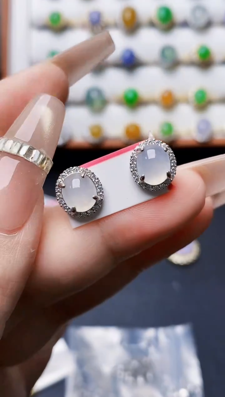 银S925镶嵌戒指翡翠1305