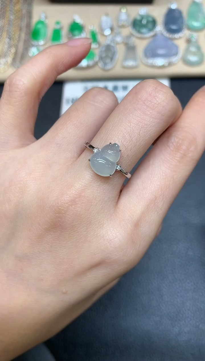 【闪购商品】翡翠戒指18K金镶嵌【无服务费