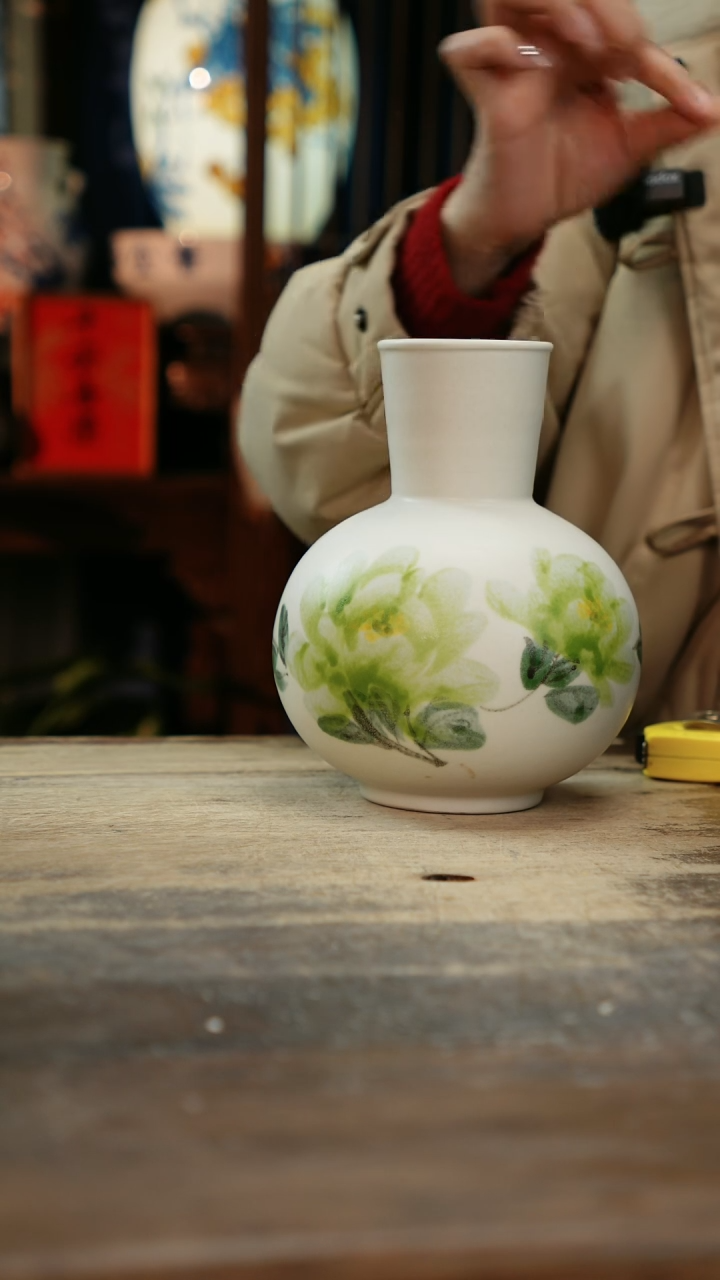 【闪购商品】瓷片景德镇纯手工釉下彩精品花瓶