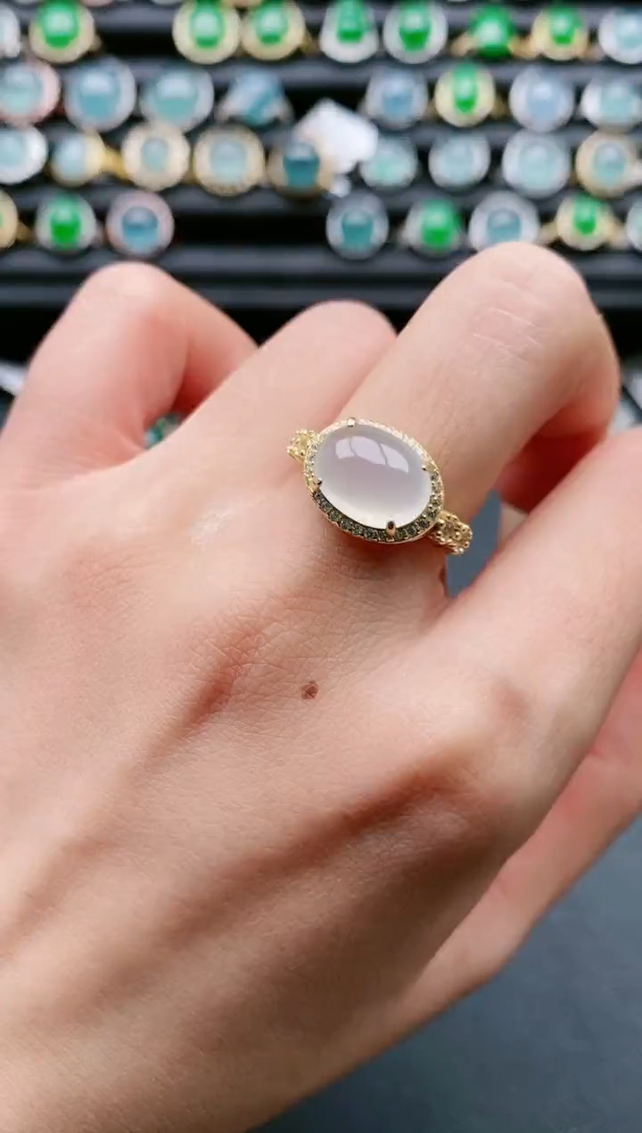 【闪购商品】翡翠戒指银S925镶嵌111111111