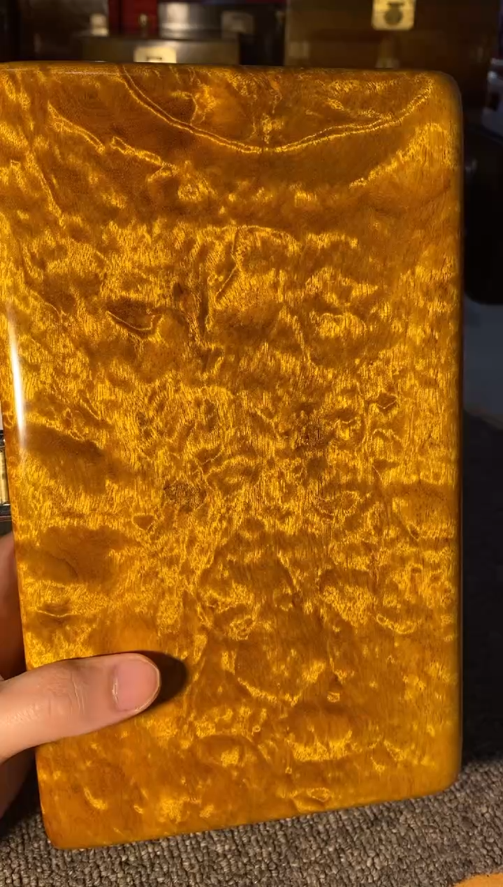 【闪购商品】金丝楠木艺金丝楠首饰盒F10