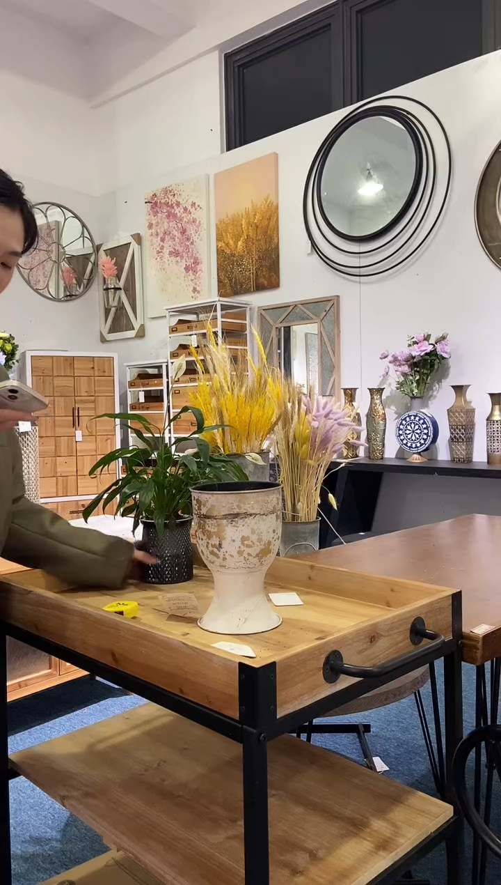 铁孤品铁艺复古做旧花瓶