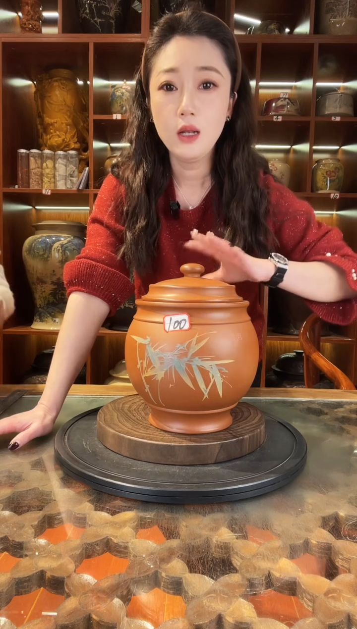 【闪购商品】缸云南建水紫陶复烧茶罐@100