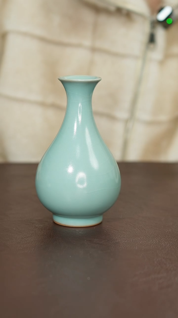 摆件瓷原矿原釉汝宋汝瓷 玉壶春