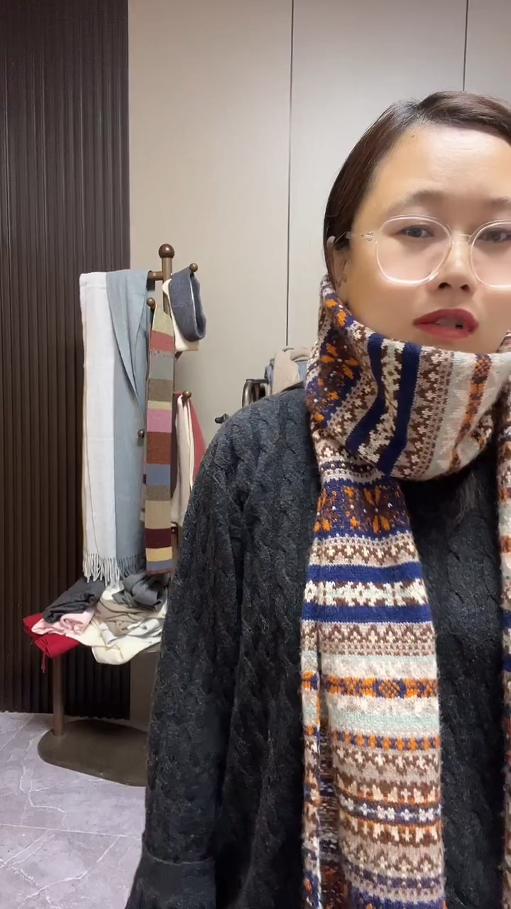 费尔岛羊绒围巾666