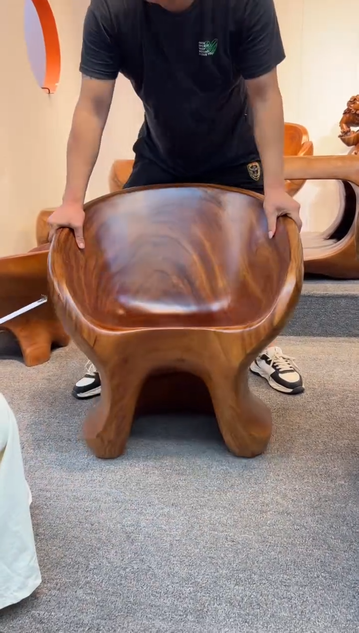 木实木一体主人椅