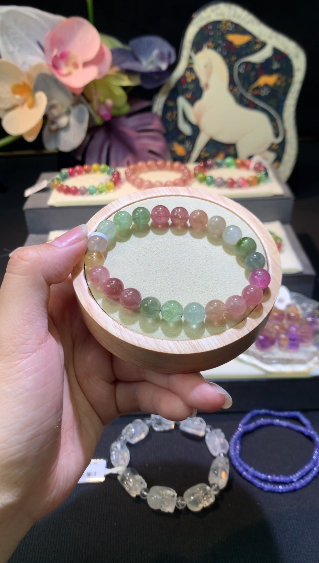 【闪购商品】手串未镶嵌碧玺8.5m碧玺单圈手串