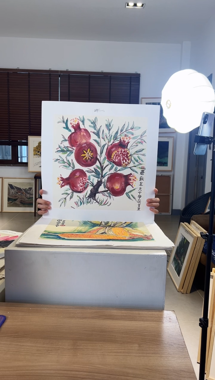 【闪购商品】版画耿玉琨限量作品亲签盖章版画S