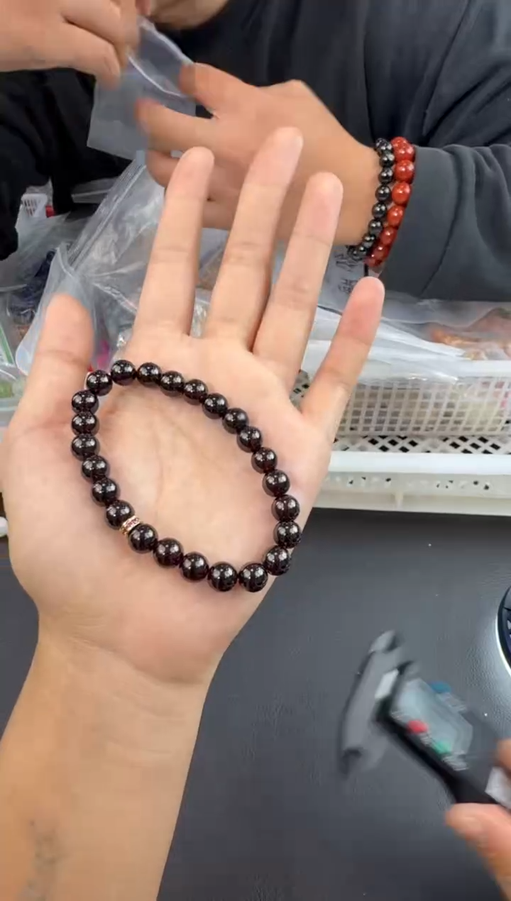 未镶嵌手串水晶石榴单圈