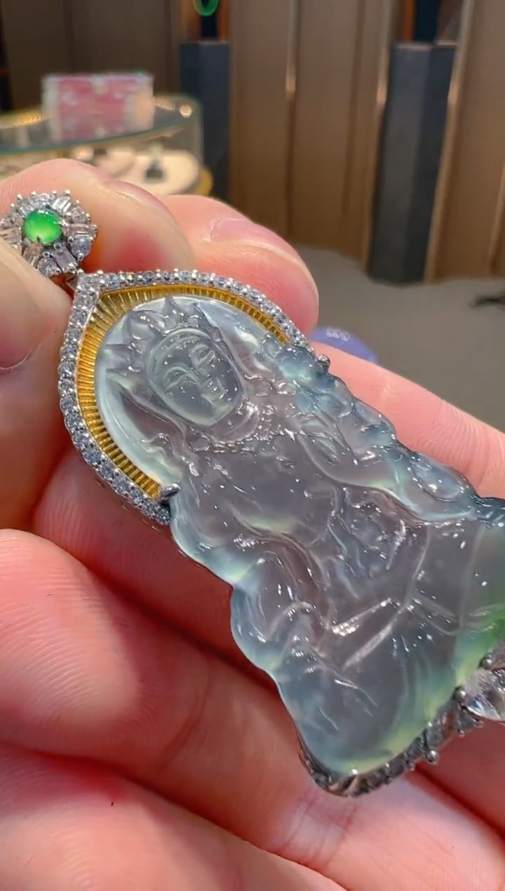 【闪购商品】翡翠吊坠(不含链)银S925镶嵌多样性发一件