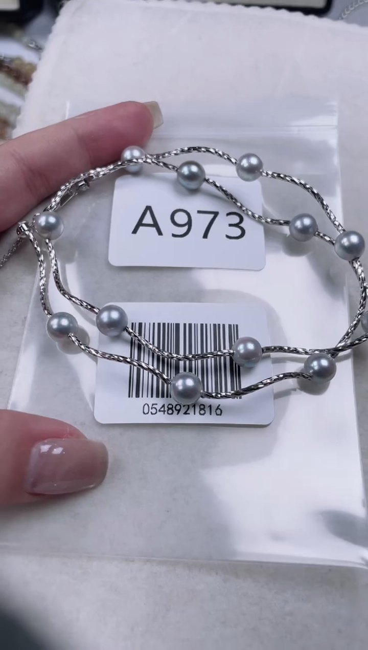 【闪购商品】海水珍珠项链银S925镶嵌A973