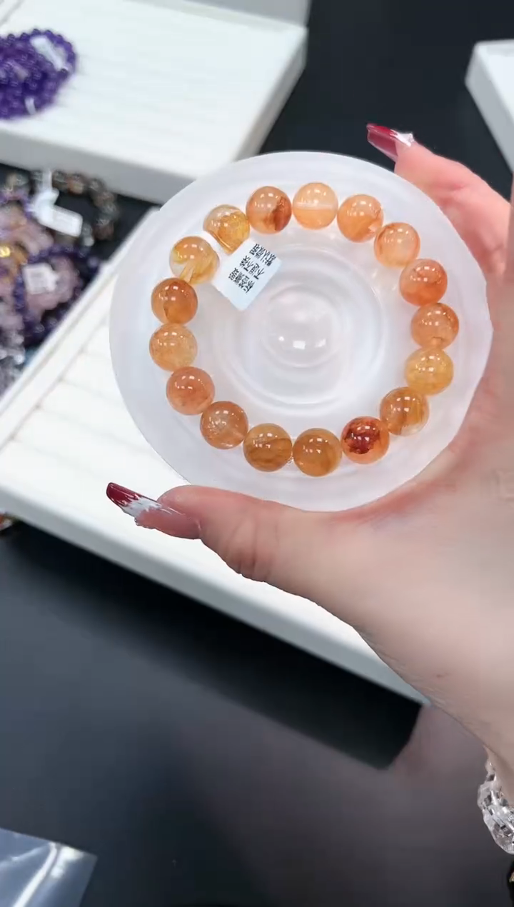 【闪购商品】水晶手串未镶嵌86c多样性发其一/1条默认微瑕