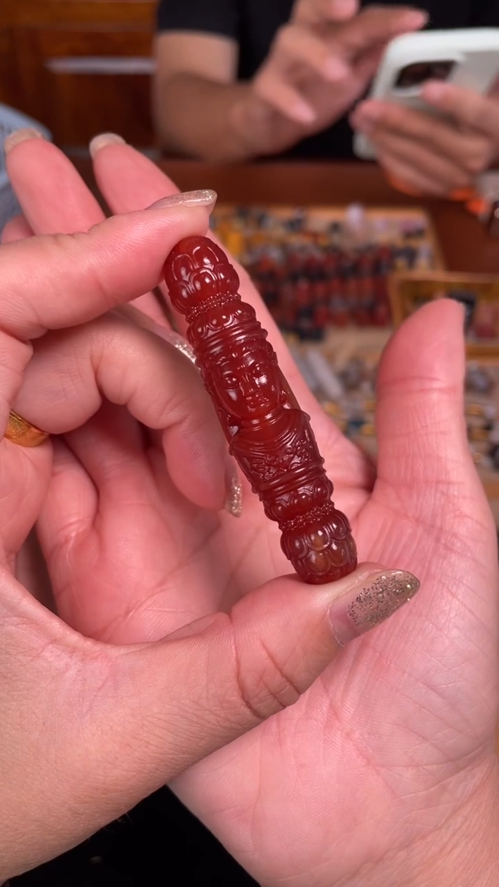 玛瑙/玉髓颈饰未镶嵌珠改观音1