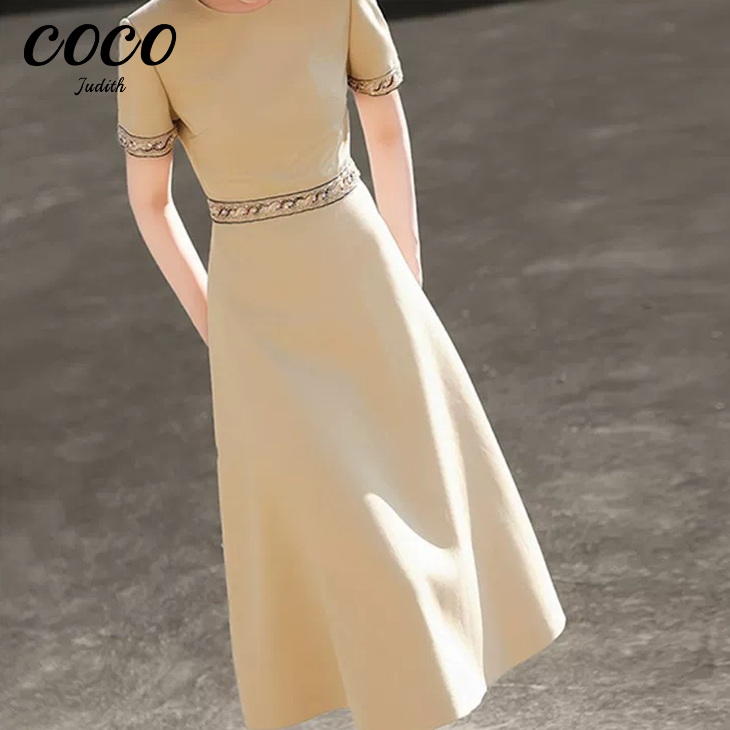 【RG6651】2025年新款时尚气质百搭减龄显瘦设计感法式长裙连衣裙