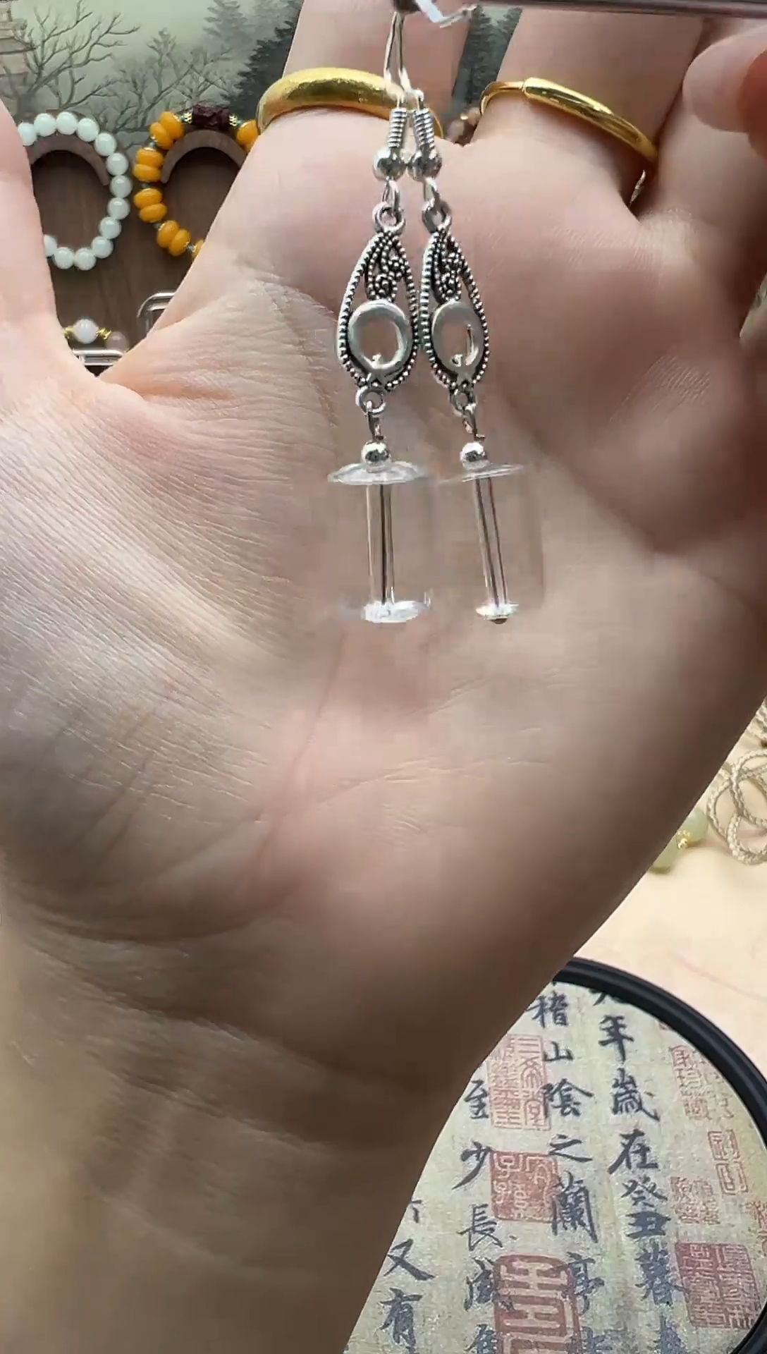 未镶嵌耳饰水晶2