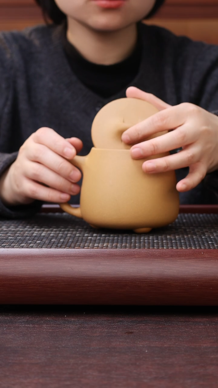 【闪购商品】紫砂茶杯黄金段石瓢420CC