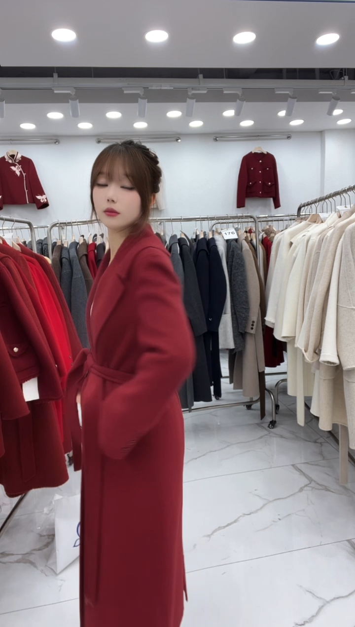  高品质双面羊毛外套