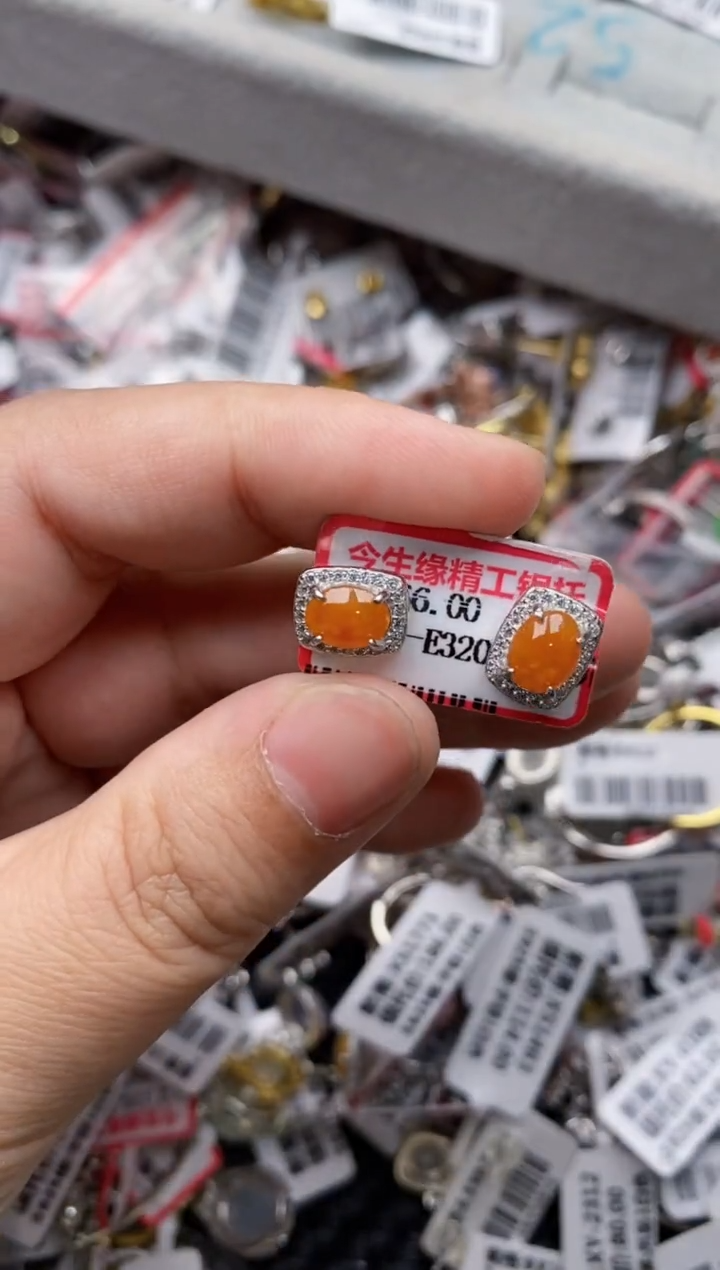 【闪购商品】翡翠戒指银S925镶嵌777777---9