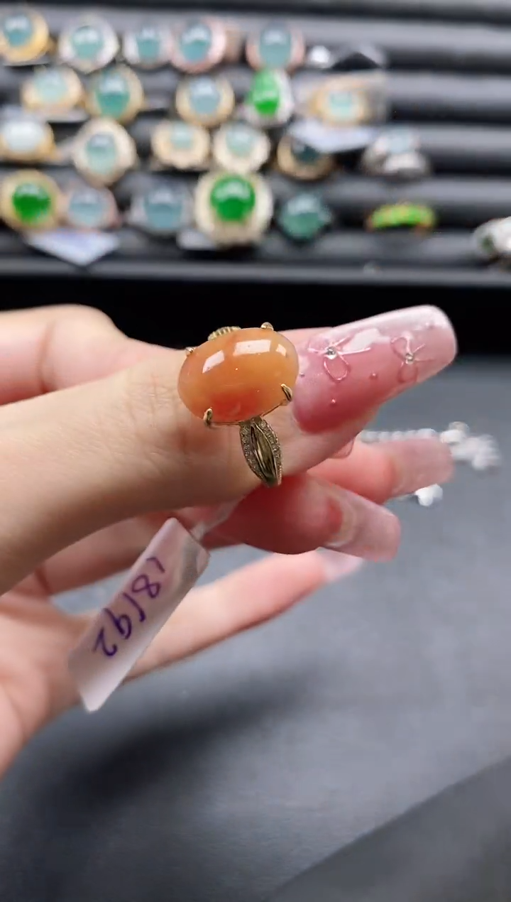 【闪购商品】翡翠戒指银S925镶嵌11111