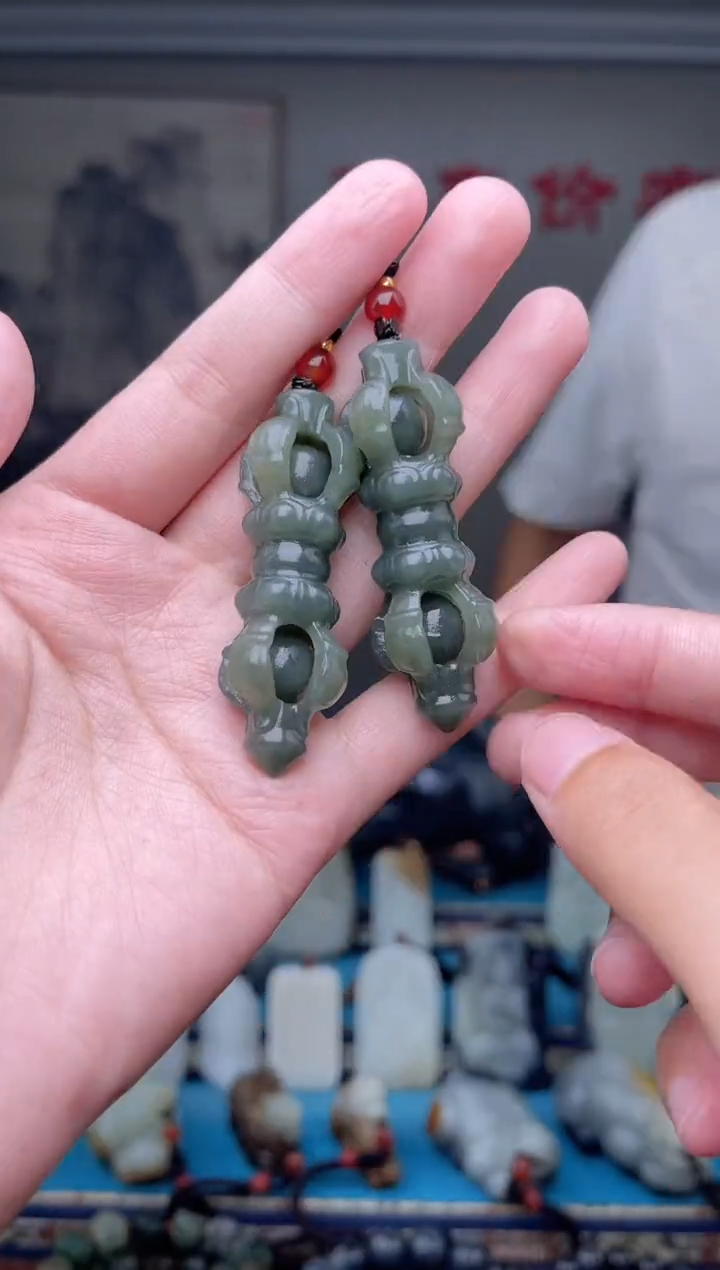 和田玉未镶嵌挂件1多样性发 拍一发一