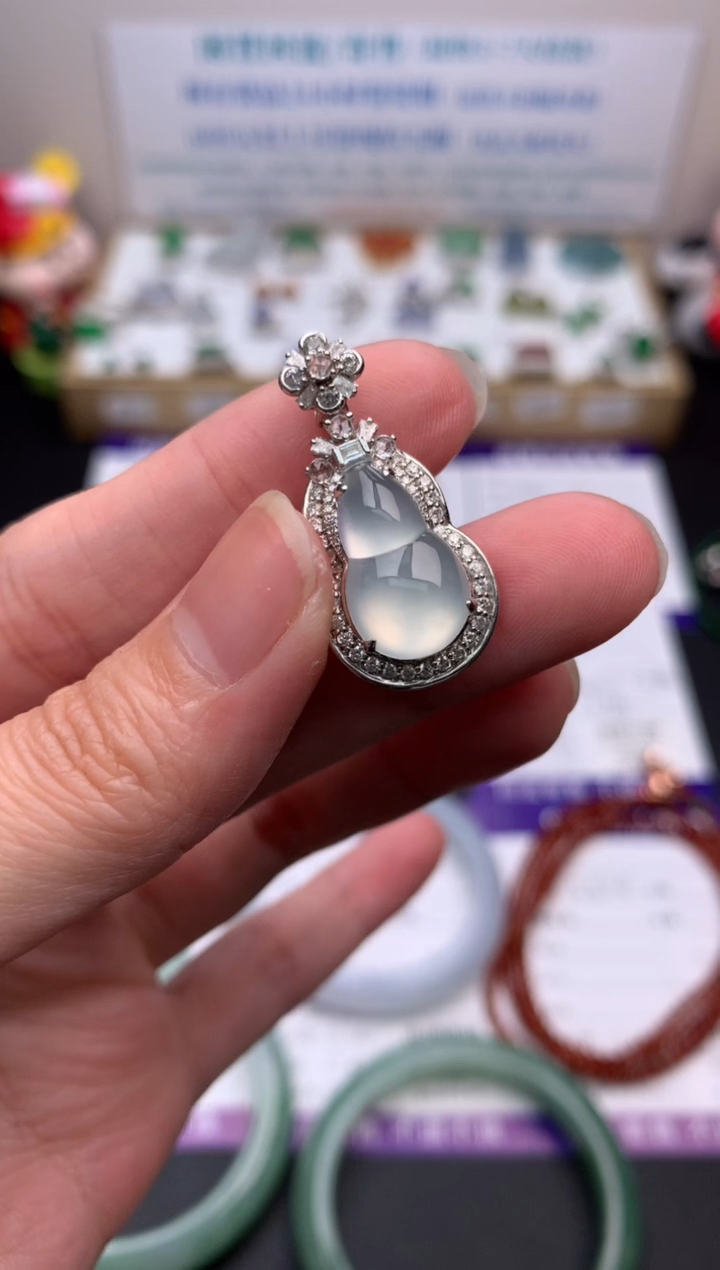 【闪购商品】定制翡翠18K金镶嵌模式推广期24小时鉴赏期